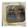K-Silver JT13 adjustable TMR joystick pair 30-80gf front packaging on white background