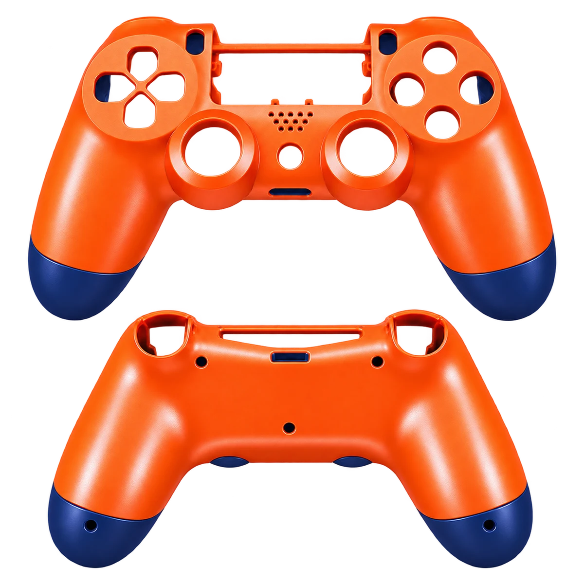 Orange & Blue Goku Style PS4 controller shell