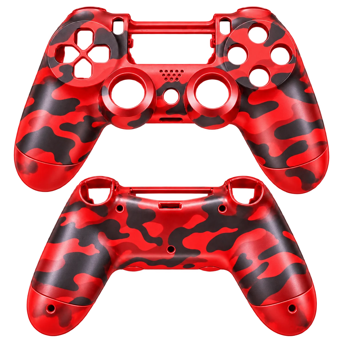 Red Camo PS4 controller shell