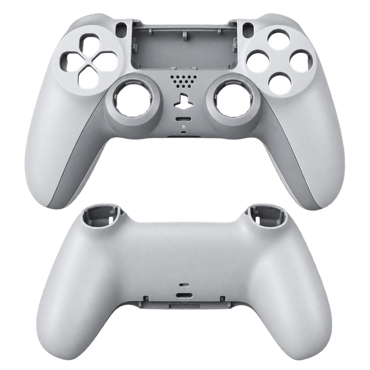 Grey Soft Touch PS5 controller shell